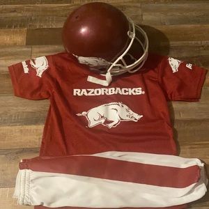 Little boys razorbacks football outfit